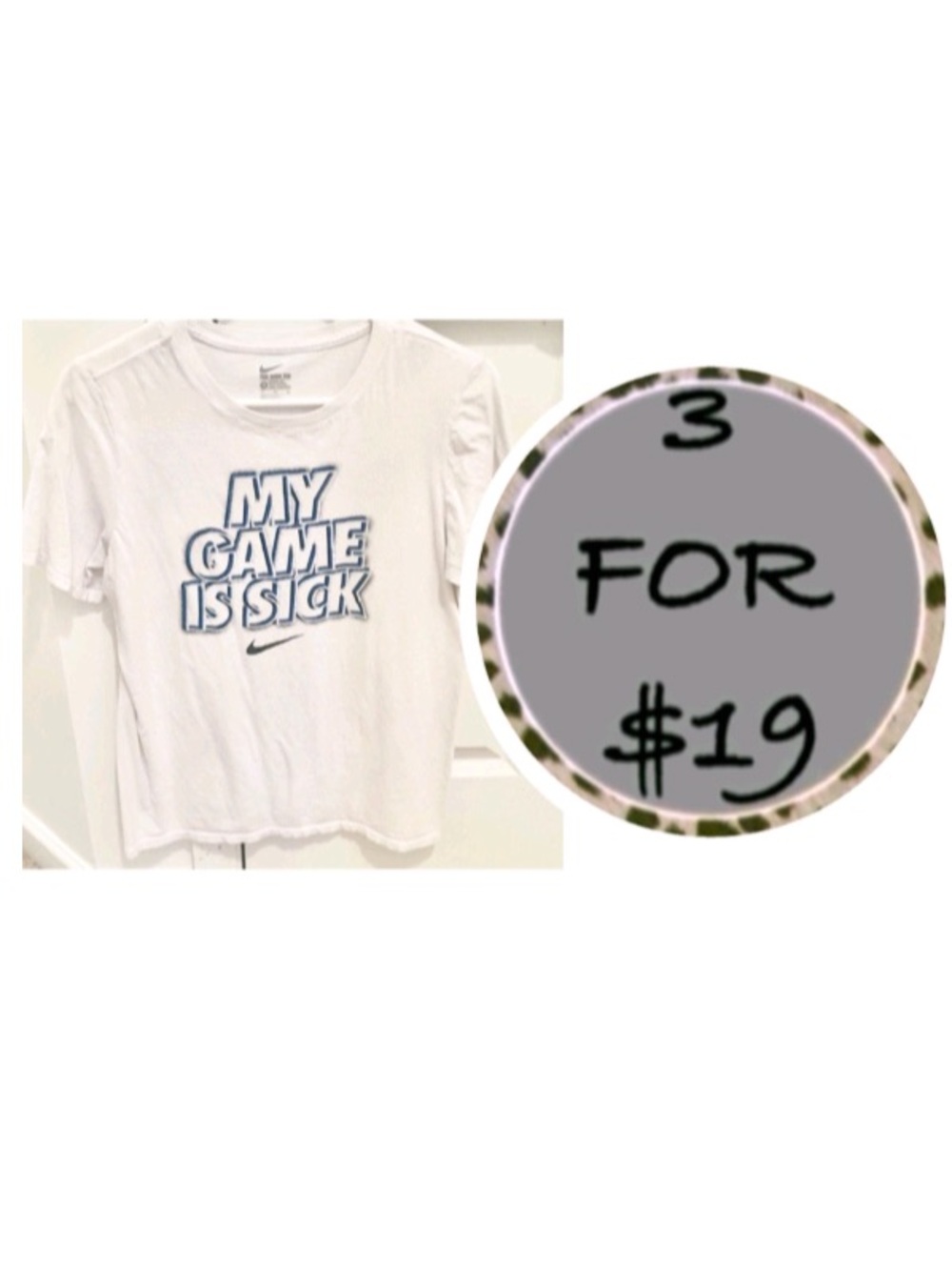 3/$19 The Nike Tee Game short sleeve T-shirt